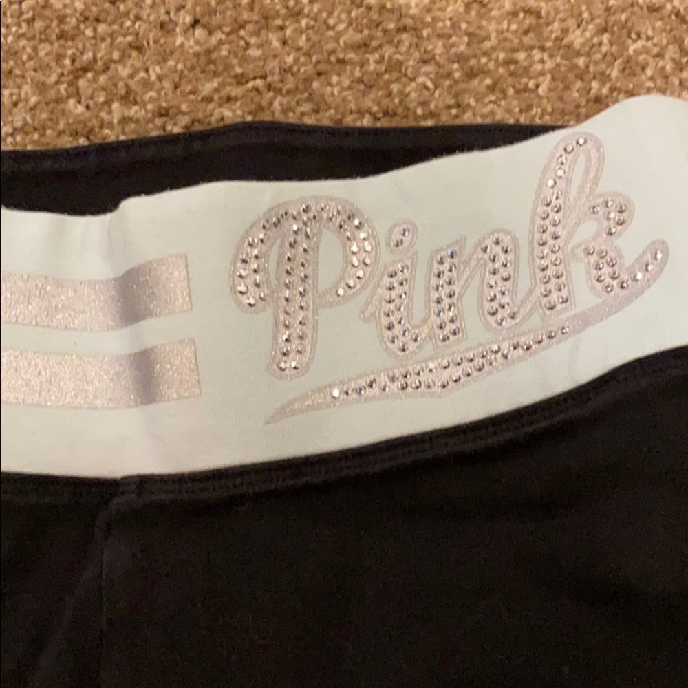 Pink Victoria secret cropped yoga leggings